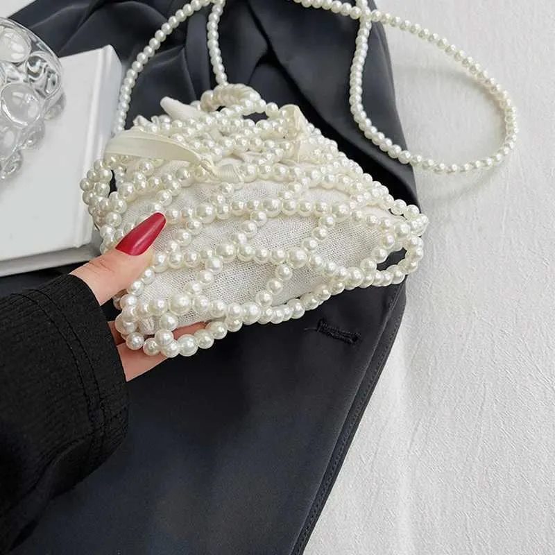 Sacs à bandoulière tissés en perles pour femmes, petit portefeuille, sac à main décontracté, porte-monnaie pour femmes, C241211_voghion.com