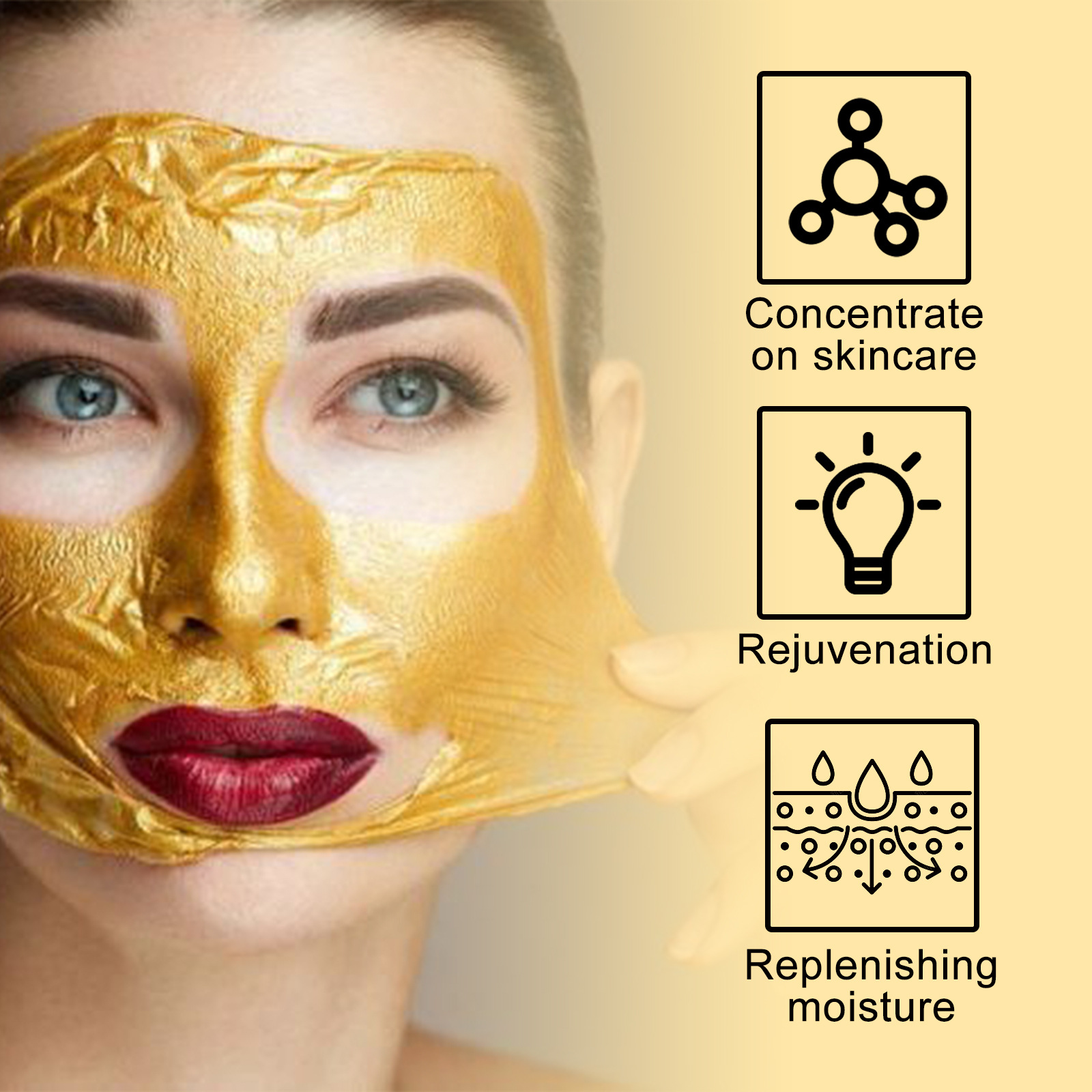La mascarilla facial con retinol de Jayswing limpia profundamente los poros, reduce las líneas finas, tensa la piel y la hidrata._voghion.com
