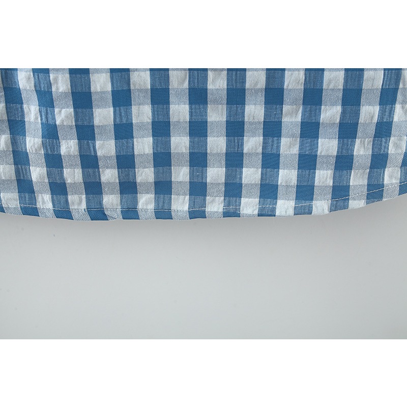 Summer New Sleeveless Baby Girl Dress Small Checkered Picnic Party Children's Clothes (0-3 Years Old)_voghion.com