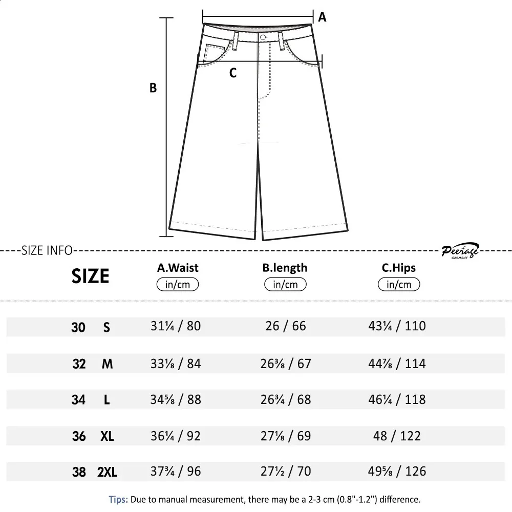 PEERAGE Y2k Retro Rhie Washed Wide Leg Baggy Long Jorts Vyriški Gatvės stiliaus Oversized Frayed Black Grey Loose Denim Jeans_voghion.com