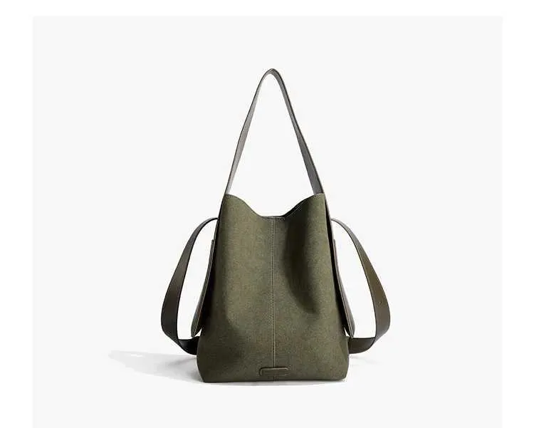 Sacs à bandoulière en cuir souple givré pour femmes élégantes et solides, grande capacité, sacs composites décontractés pour femmes C241212_voghion.com