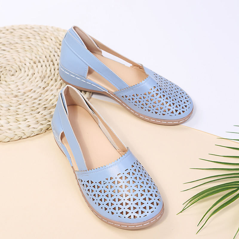 Modische, lässige, perforierte Schuhe für Damen_voghion.com