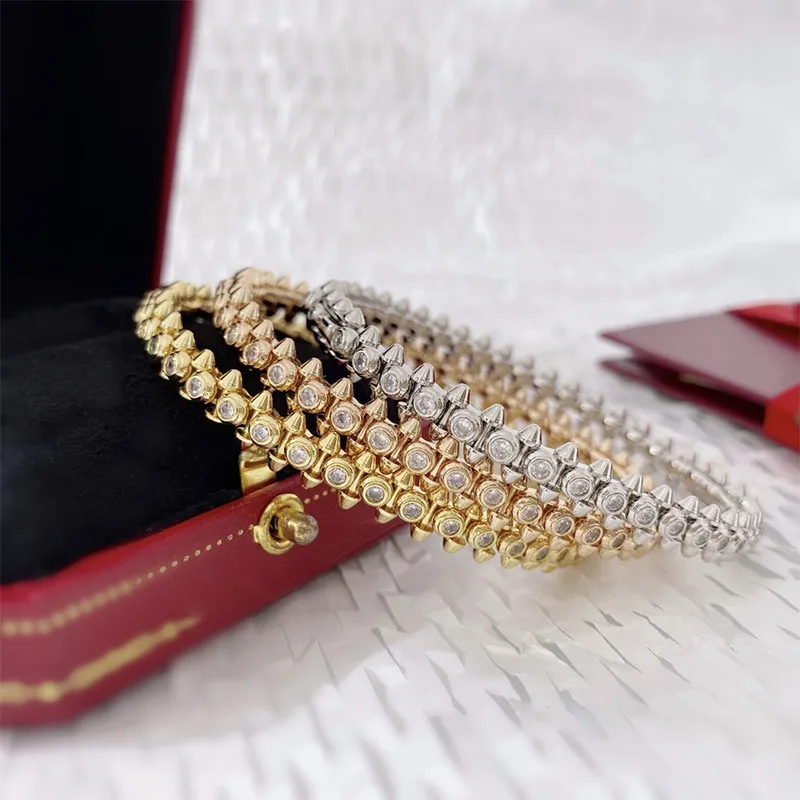 Link, Chain Selling European Women's Jewelry Rivet Rose Gold Bracelet Fashion Party_voghion.com
