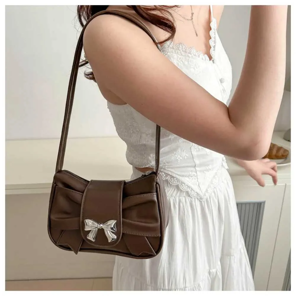 Sac à bandoulière plissé avec nœud coréen pour femme, nouveau sac à main printemps-été 2024, Handba241024_voghion.com