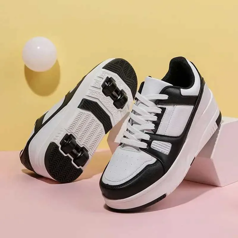 Athletic Outdoor Fashion Roller Skate Shoes Kids Children Casual Sports Toy Gift Games Boys 4 Whls Sneakers Girls Boots_voghion.com