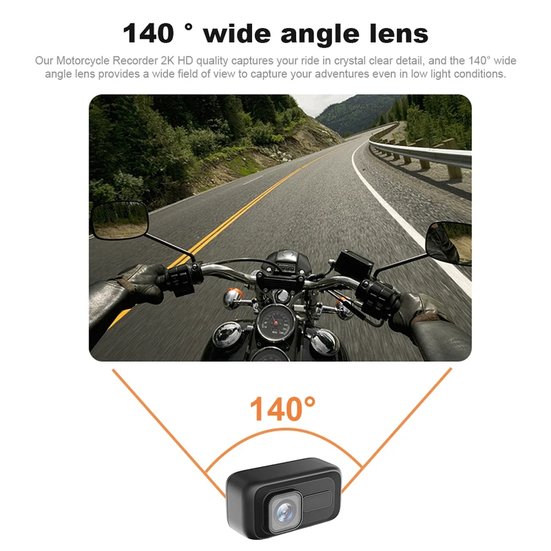 1080P Motorcycle Dash Cam Waterproof Motorcycle DVR Camera Motorcycle Camera For Motorcycle_voghion.com