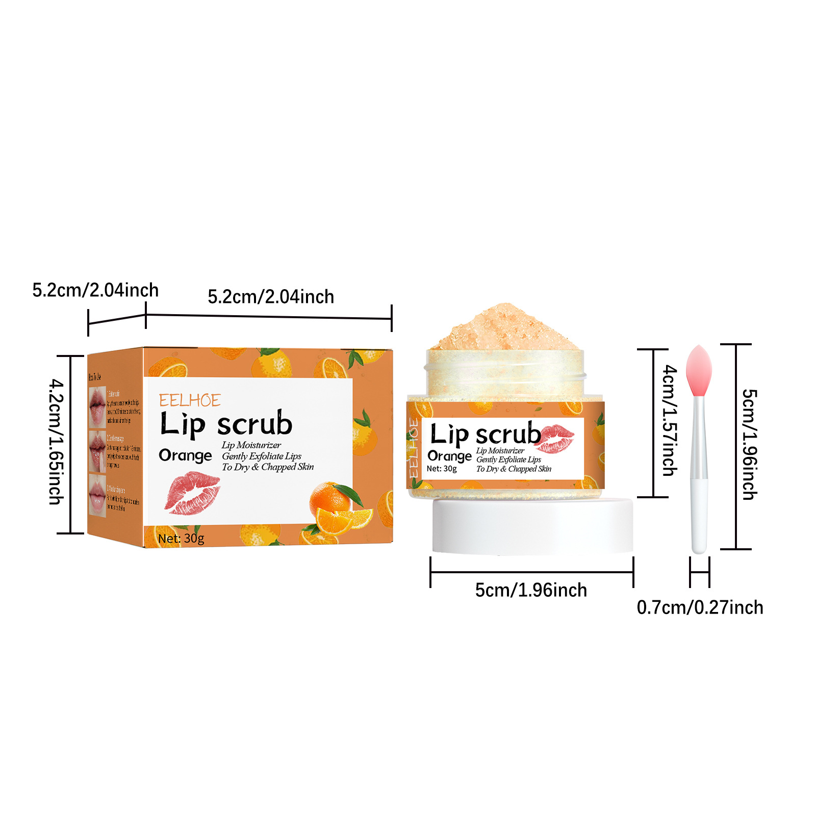 EELHOE lip scrub lips, prevents dryness cracks, moisturizes dead skin, and lightens corners of the lips_voghion.com