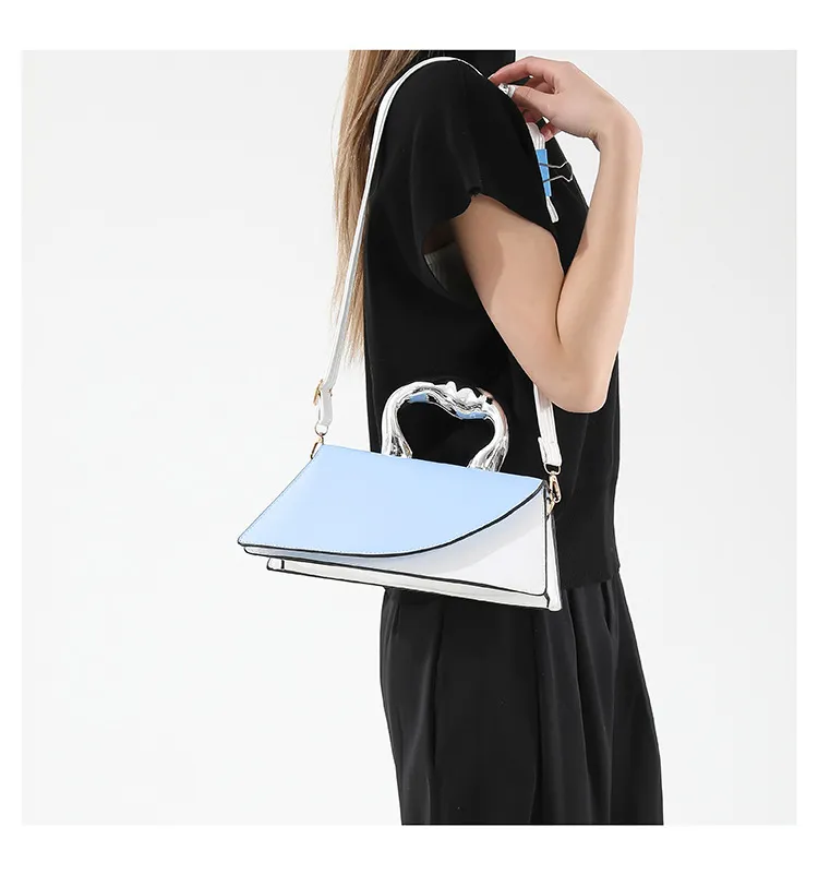 Kordelzug Patchwork Handtaschen Für Frauen Metall Top Griff Tasche Dame Große Kapazität Designer Totes Schulter Taschen Weibliche_voghion.com