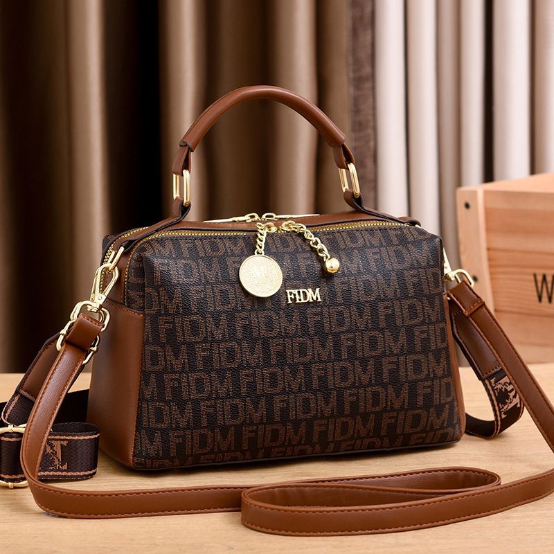 Handbag Printed Simple Shoulder Crossbody Pillow Bag_voghion.com