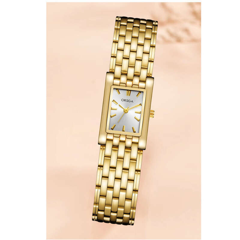Orologio al quarzo da donna con bracciale a catena elegante_voghion.com