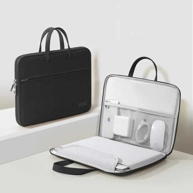 Borsa per notebook da donna elegante 13,3 14 16 pollici portatile custodia per laptop libro Pro custodia borsa valigetta borsa da viaggio C24111_voghion.com