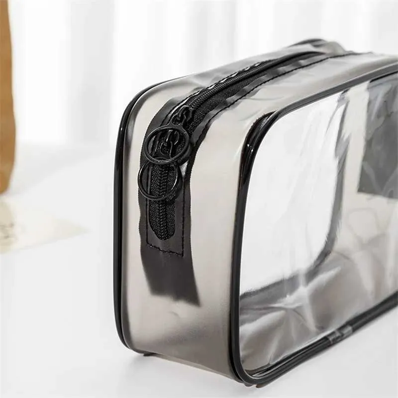 Transparente Reise Kulturtasche Für Damen Pvc Make-up Organizer_voghion.com