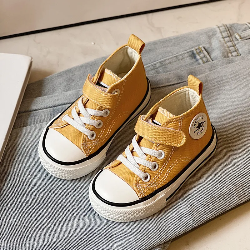 Pantofi sport antiderapanți pentru copii, din pânză, respirabili, casual, pentru băieți și fete, cu șireturi, cu fund moale, pentru curse, mărimi 20 - 37_voghion.com