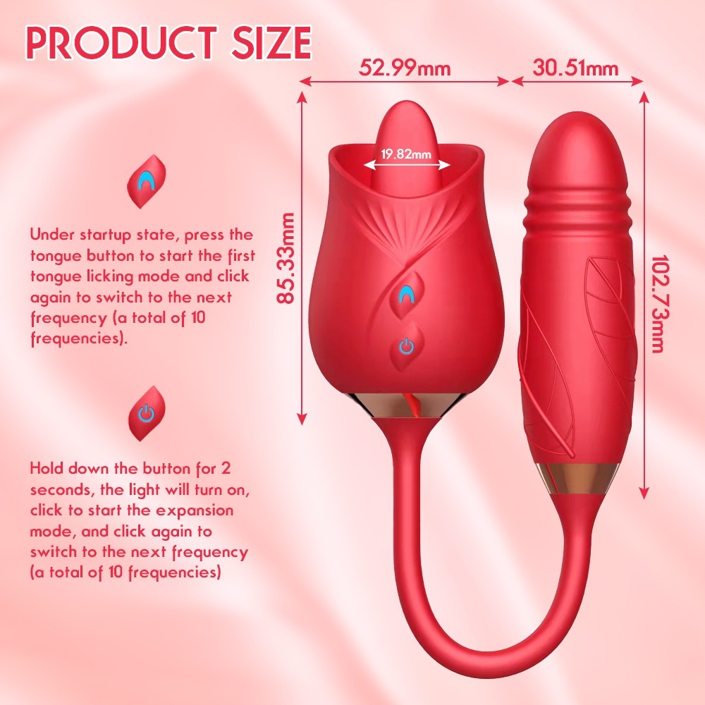 Rosa geformter weiblicher Vibrator, oraler Nippel, G-Punkt, Klitoris, Saugstimulation, Masturbation, Spielzeug für Erwachsene für Frauen_voghion.com