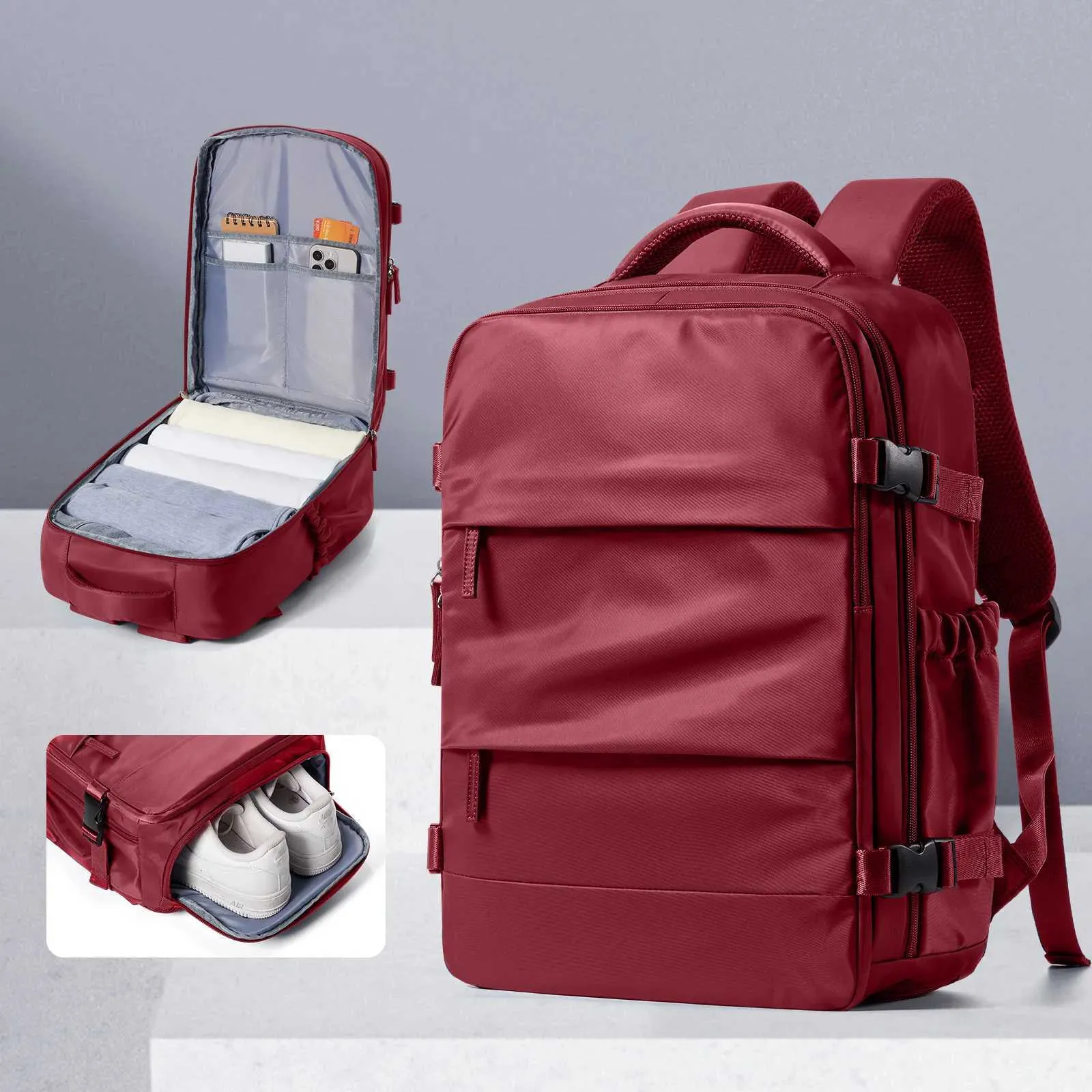 Σακίδιο πλάτης για φορητούς υπολογιστές ταξιδιού για αναψυχή, διακοπές, σχολείο, επιχείρηση, αεροπλάνο, γυναίκες, άνδρες, causal, σακίδιο πλάτης, C241031_voghion.com