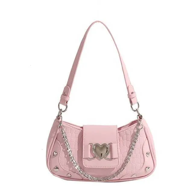 Neue Trend Umhängetaschen Frauen Y2K Achselhöhle Design PU Unterarm Einfarbig Messenger Bag Geldbörse Hobos HandtaschenC241116_voghion.com