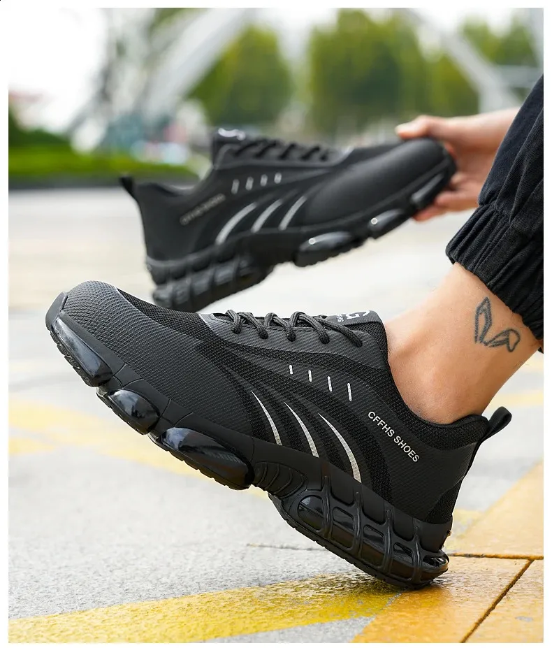 Chaussures de sécurité respirantes, légères et confortables, anti-écrasement et anti-perforation 250122_voghion.com