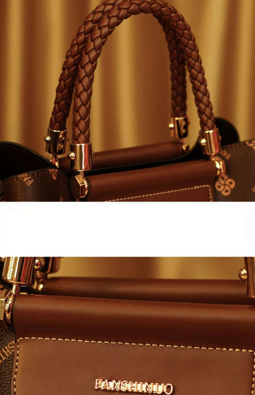 Elegant Middle-aged Women's Handbag Large Capacity Shoulder Bag_voghion.com