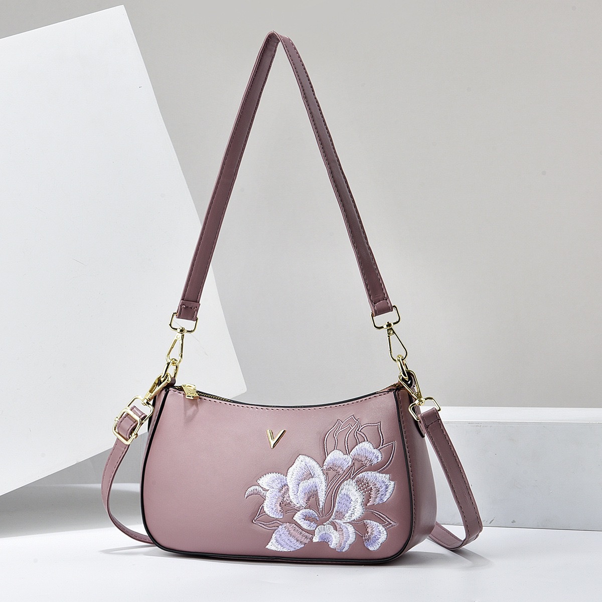 Borsa a tracolla elegante stile cinese con ricami per donna_voghion.com