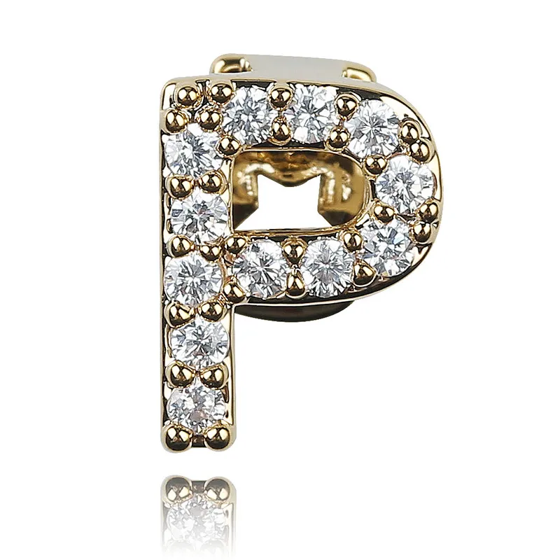 Weißgold Iced Out A-Z Benutzerdefinierter Name Buchstabe Grillz Voller Durchmesser Zirkonia Bg Zähne DIY Fang Grills Untere Zahnkappe Hüfte_voghion.com