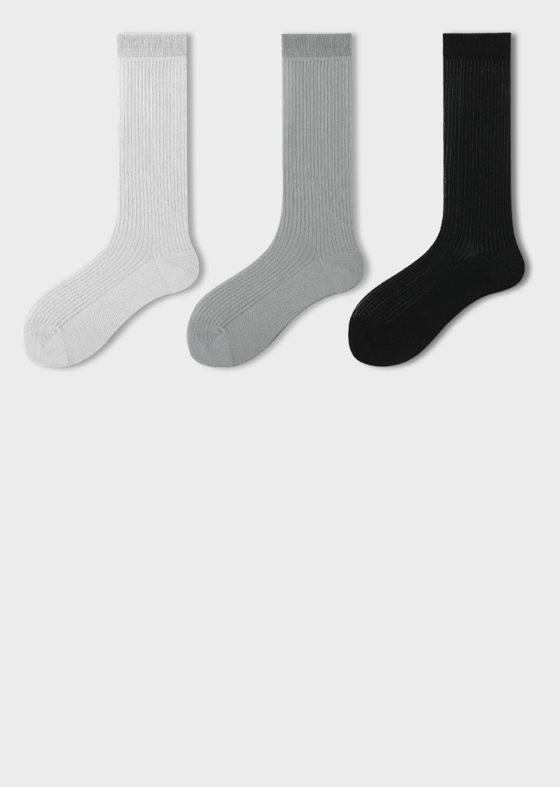 5 stücke Deer beige weiße socken frauen mid-rohr herbst dünne lange rohr haufen socken Japanischen süßen JK ballett stil waden socken_voghion.com