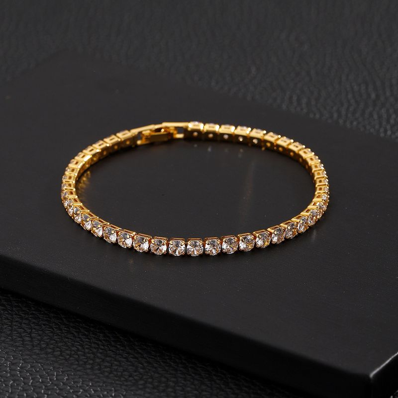 Personalizuota universali teniso grandinėlė su 4 mm cirkonio vėriniu, skirta vyriškam hiphopo nišai „TennisChain“_voghion.com