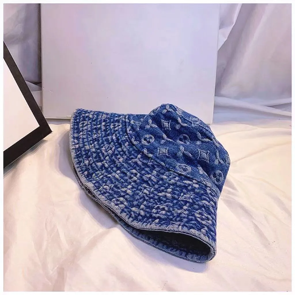 Madingi Bob Ball Caps Cowboy Bucket Kepurės Laisvalaikio unisex Moteriškos Vyriškos kepurės, skirtos Street Denim Spausdinti Pritaikytas dangtelis Vyriškas D2109152HL_voghion.com