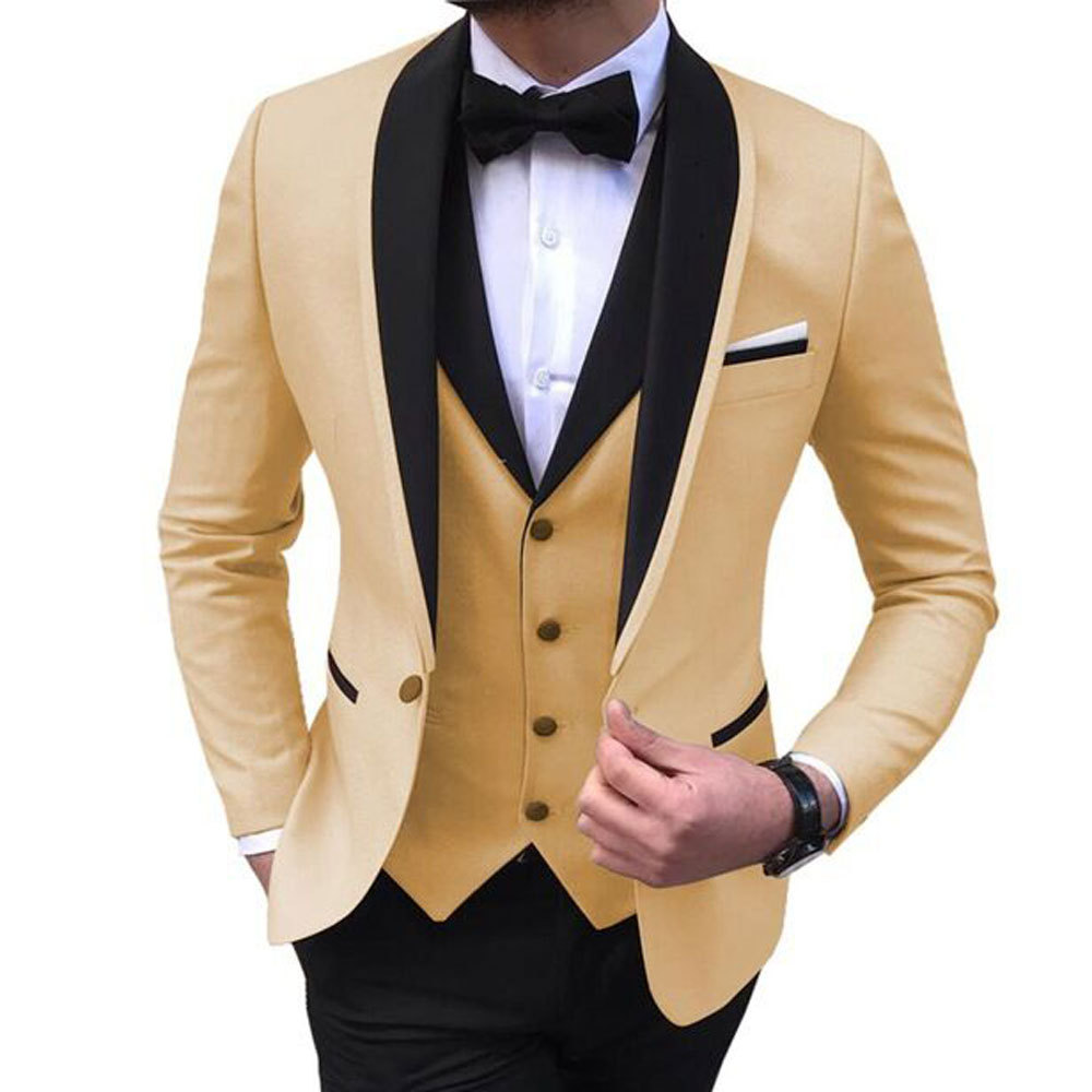 3 pezzi da uomo per lo sposo e il testimone, banchetto di nozze, abito oversize da uomo_voghion.com