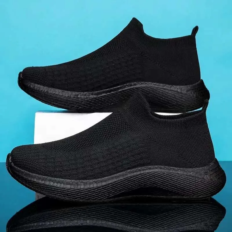 2024s Men Casual Trainers Walking Shoes Breathable Slip-On Lightweight Comfortable Tennis Mesh Sneaker_voghion.com