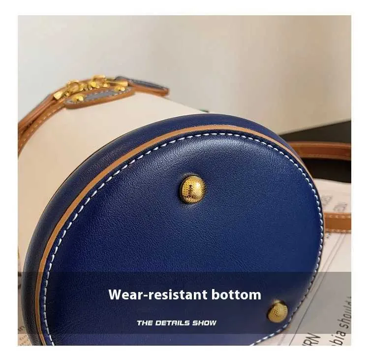 Borsa a secchiello in tela beige borsa a tracolla e a mano_voghion.com