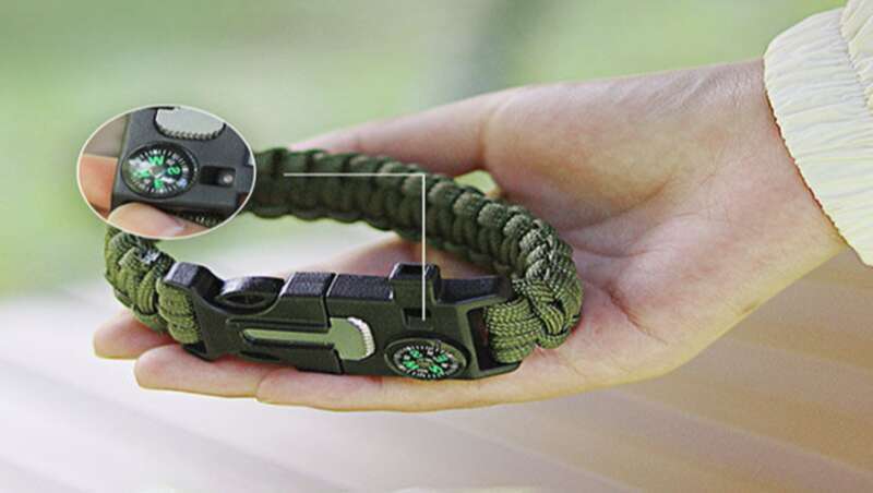 Wolf Warrior Umbrella Outdoor Bracelet, Survival Rope, Multi Purpose Mountaineering_voghion.com