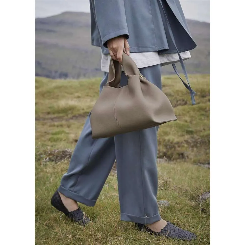 Donna-In Borsa a mano alla moda francese in vera pelle di vitello pieno fiore, con strato superiore, morbida ed elegante_voghion.com