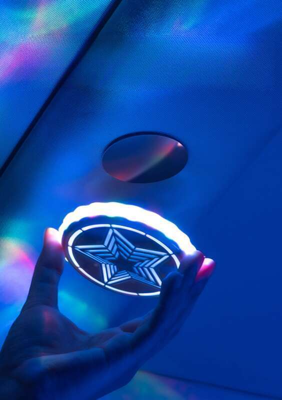 Decorazione LED colorata per camper, nessuna installazione, luce decorativa per atmosfera sul tetto dell'auto_voghion.com