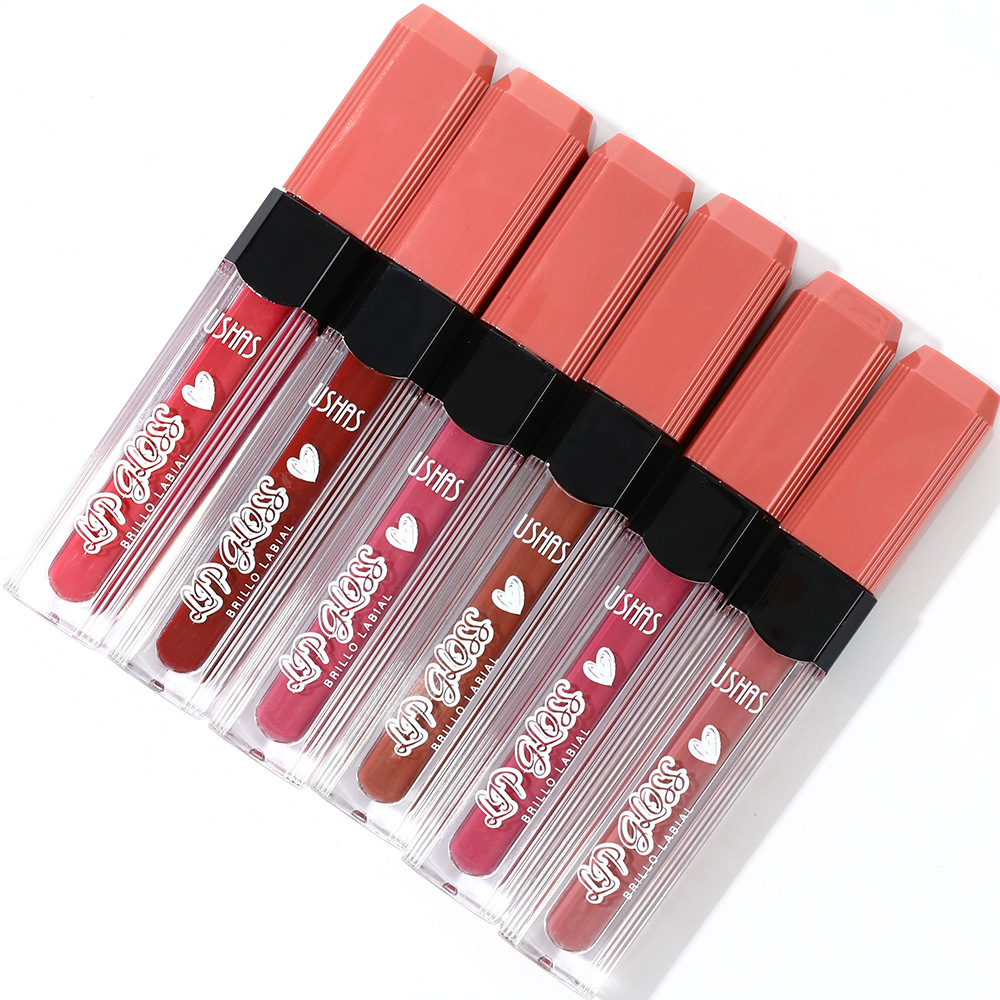 USHAS6 essence Mouth Red Glaze Female Lip Color Lipstick does not touch cup matte_voghion.com