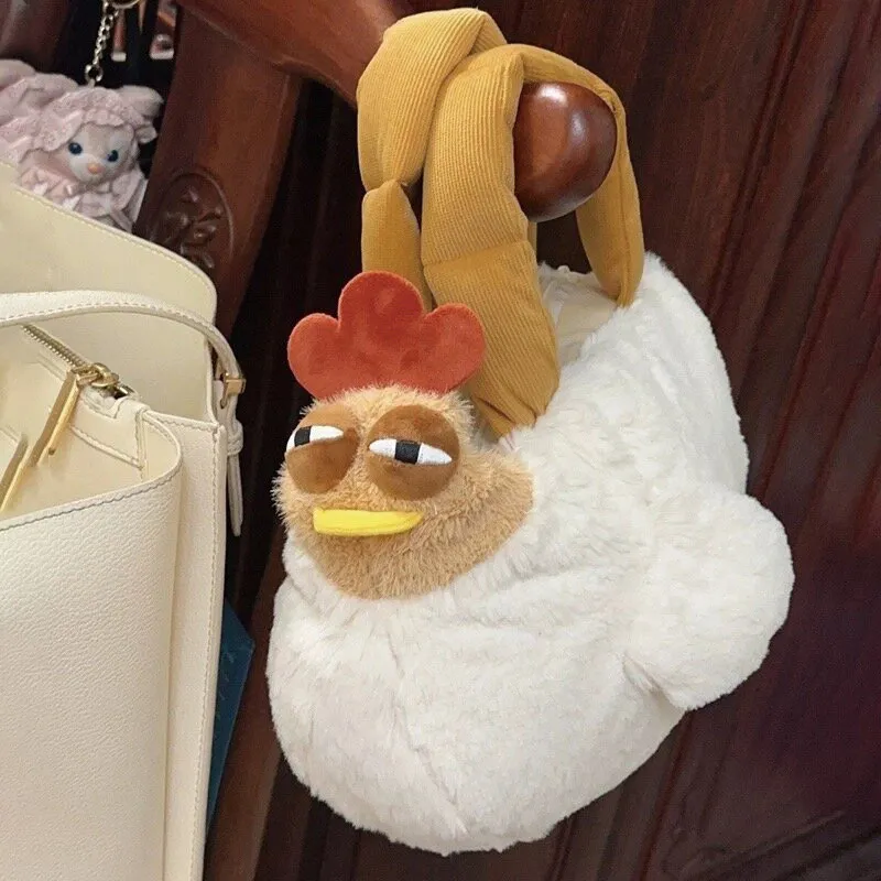 Creative Dozy Bag Doll Alcoholic Chicken Soft Stuffed Cotton Plush Tote Decorated Home For Birthday Gift To Friend_voghion.com
