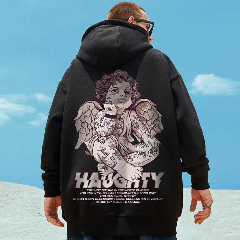 American Street Fun Hip Hop Modemarke Pullover Herren Loose Size Fat Plus Instagram Trendy Plüschmantel 8XL_voghion.com