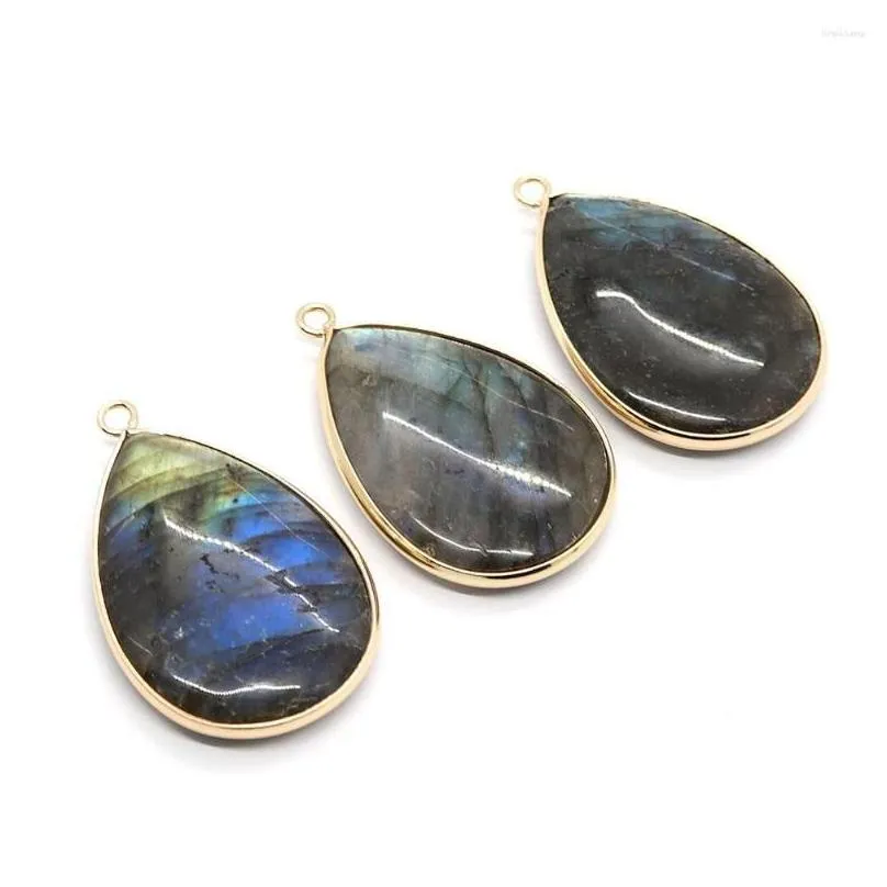 Kolye Kolye Doğal Taş Siyah Parıltılı Damla 26X40Mm Charm Yapımı Kendin Yap Kolye Küpe Moda Takı Butik_voghion.com