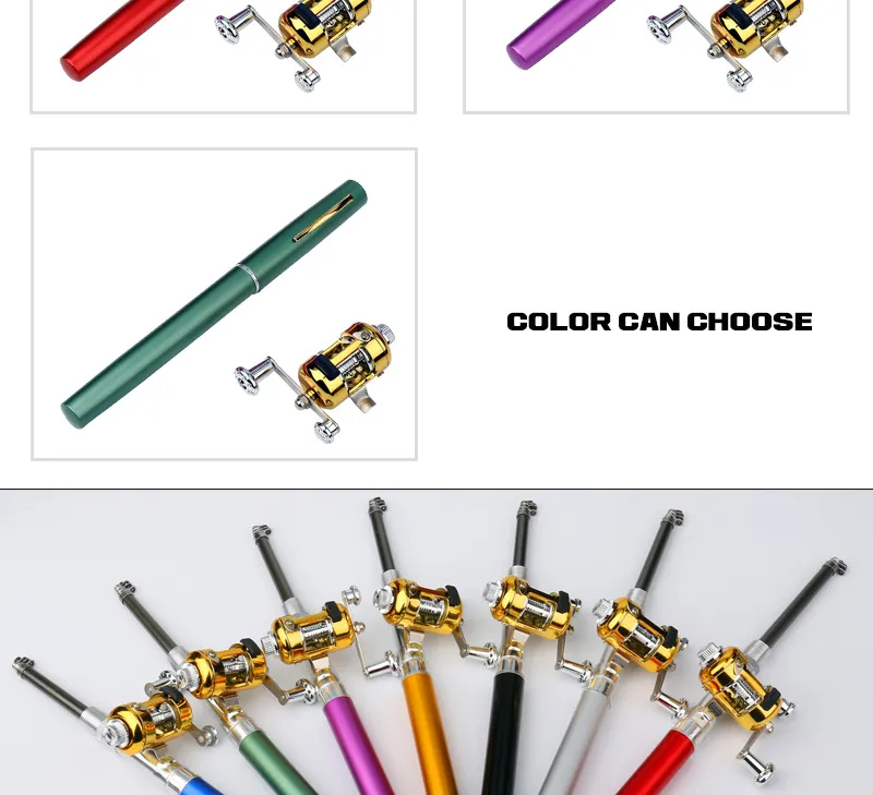 Meiyu Kalem Olta Kamışı Sınır Ötesi Mini Buz Olta Kamışı Cep Sal Olta Kamışı Taşınabilir Hediye Olta Kamışı 1 Metre A-P_voghion.com