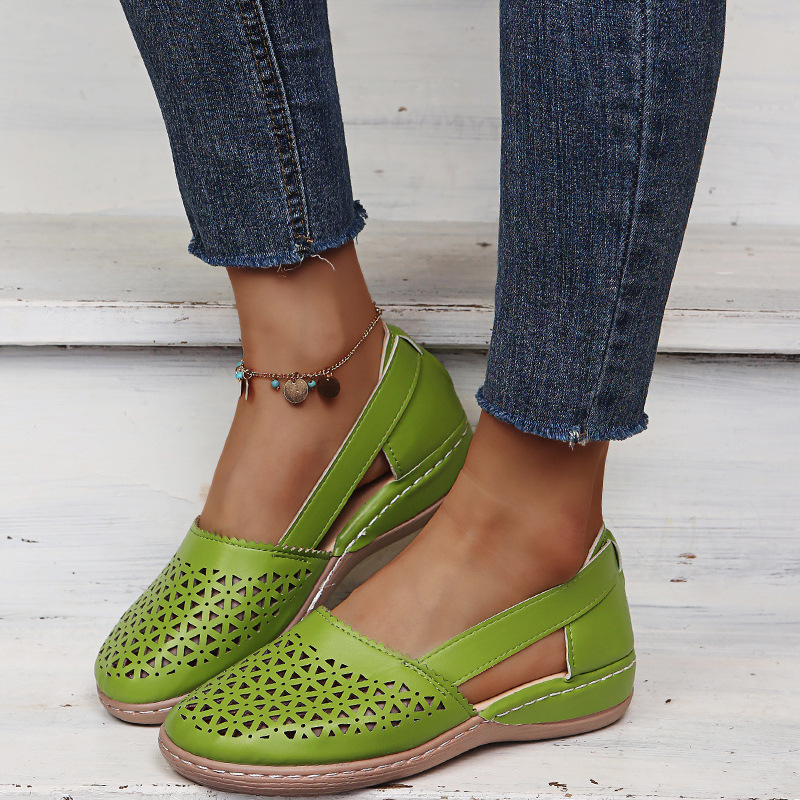 Modische, lässige, perforierte Schuhe für Damen_voghion.com