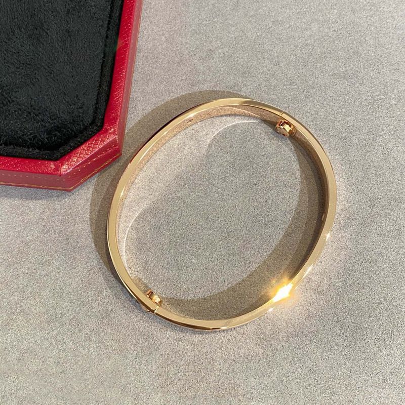 1pc High Screwdriver Wide Version Classic Five Women Plated Rose Gold Couple Bracelet