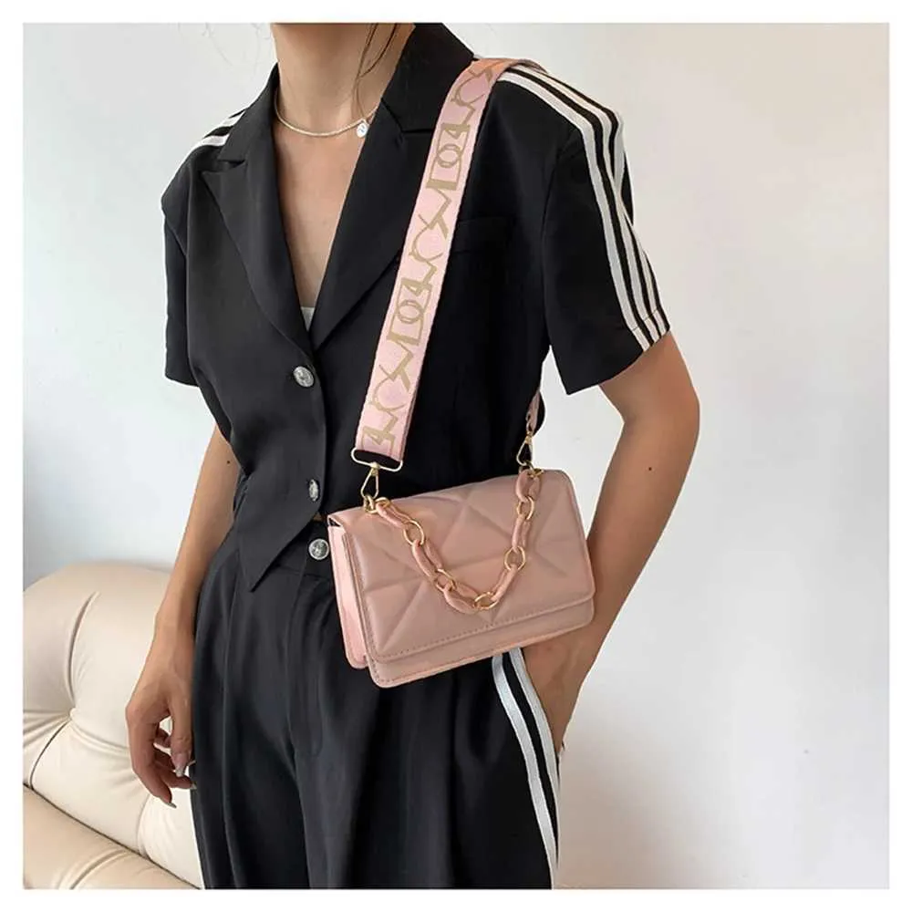 Winter schulter frauen stein muster PU leder kreuz tasche marke handtasche kette einkaufen kupplung brieftasche Y241121_voghion.com
