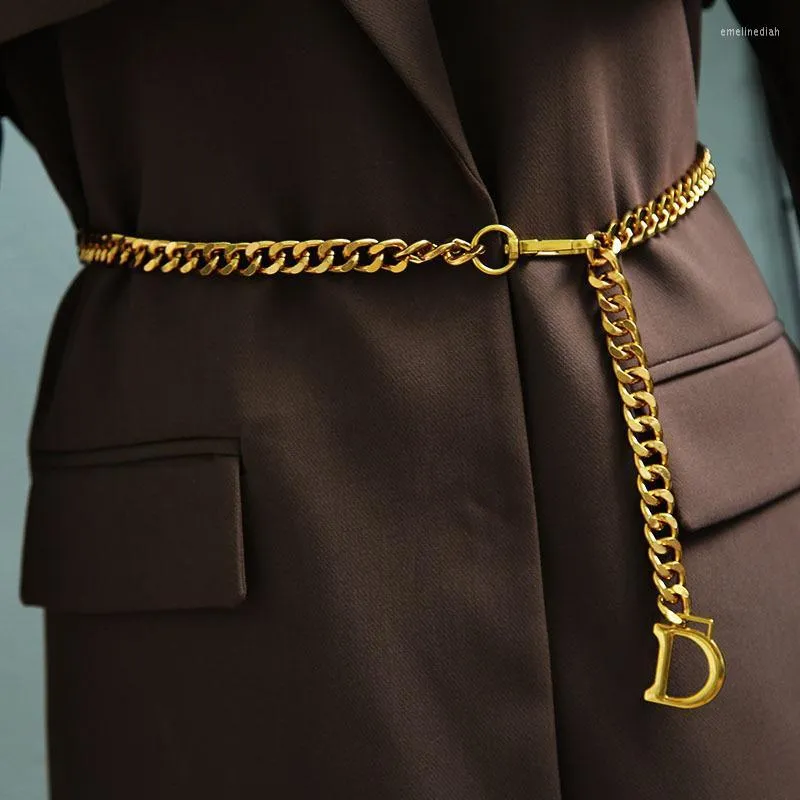 Gürtel Punk Kette Gürtel Kreis Damen Legierung Für Frauen Metall Weibliche Bund Kleider Koreanische Mode Taille StrapBelts_voghion.com