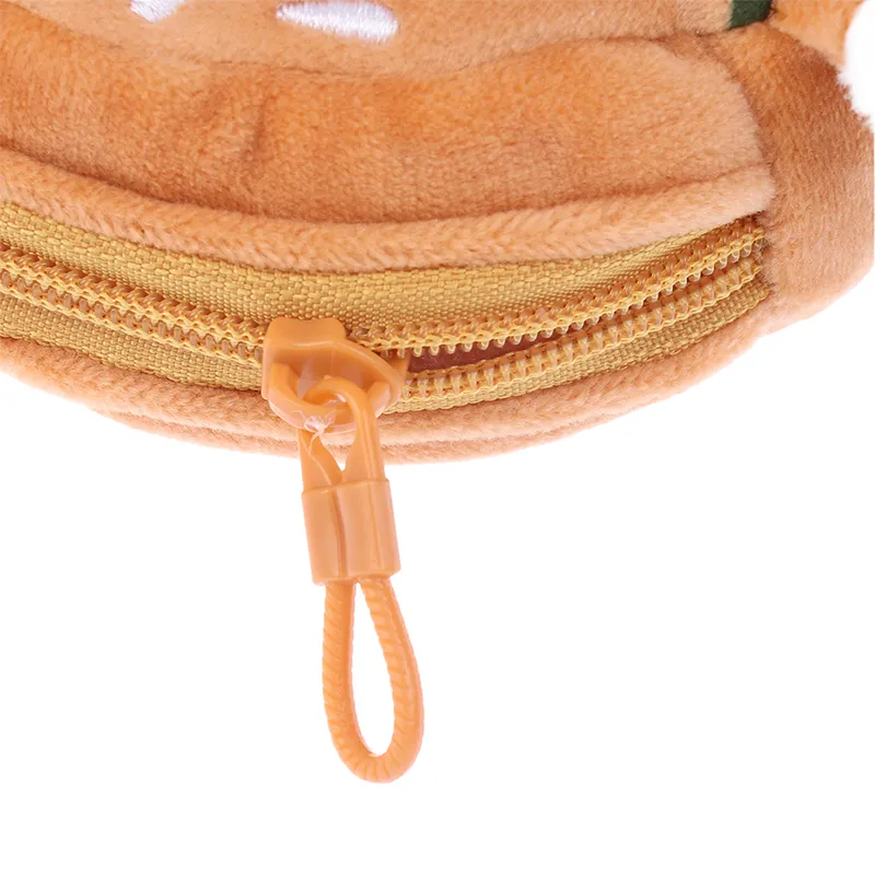 Cute Hamburger Biscuit Coin Purse Plush Cake Headphone Organizer B Keys Cards Store Bs Kids Birthday Gifts_voghion.com