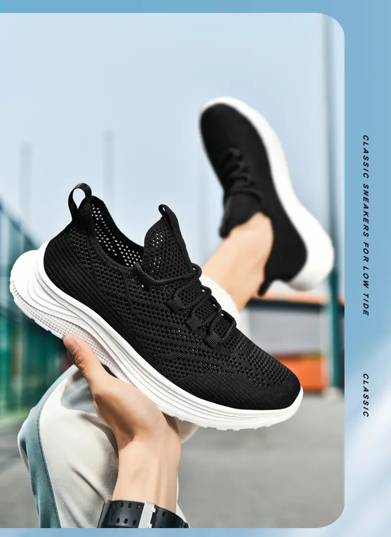 Baskets montantes respirantes en maille pour homme, grandes tailles, printemps-été, Wading Hollow_voghion.com