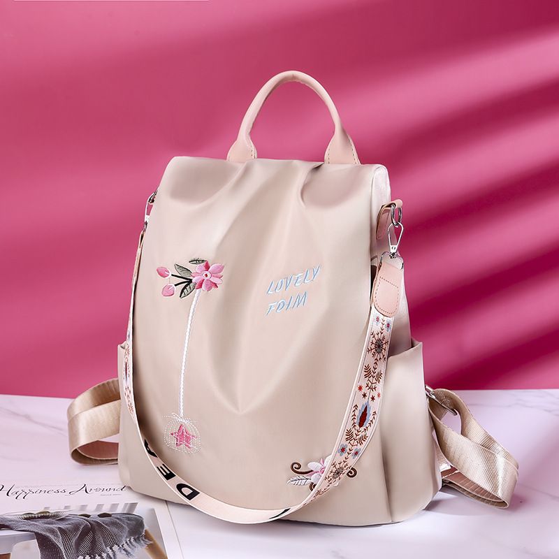 Wasserdichter Oxford Rucksack Weibliche Stickerei Rucksäcke Große Kapazität Reisetaschen Neue Schüler_voghion.com