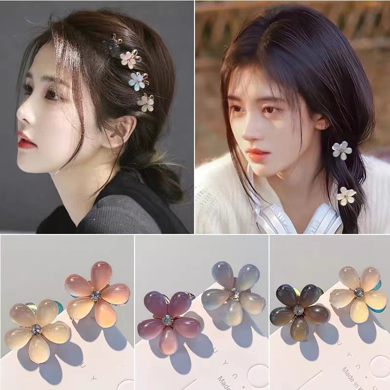 Mini Haarspangen Für Damen Im Koreanischen Design Mit Blumen_voghion.com