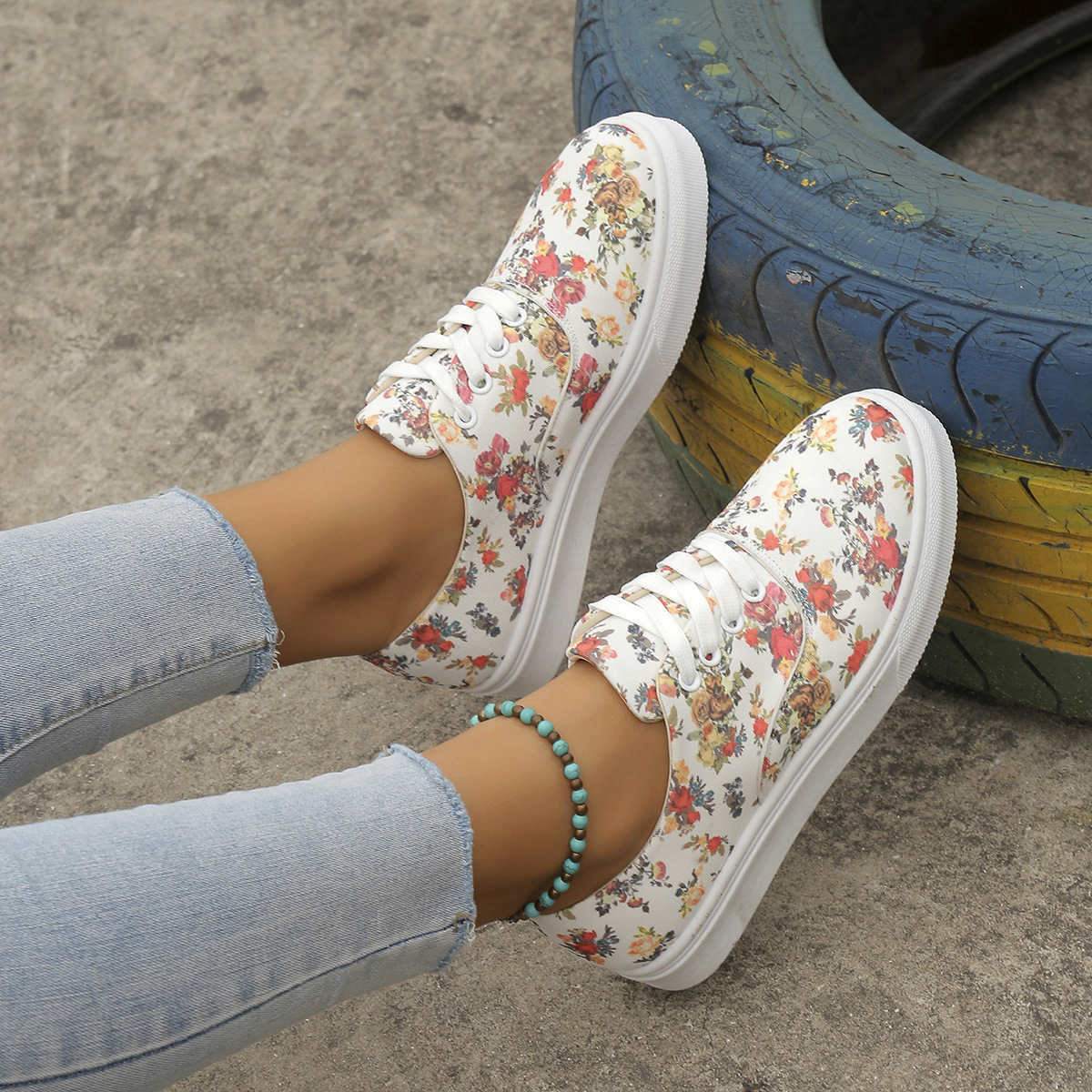 Modische, lässige Low-Top-Canvas-Schuhe für Damen_voghion.com
