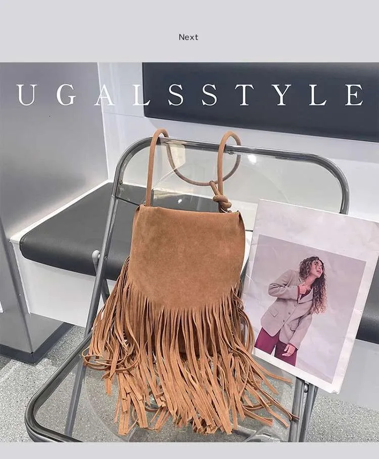Herbst Winter Veet Eimer Mode Quaste Große Kapazität Damen Handtasche Dame Geldbörse Schulter Messenger Casual Bag_voghion.com