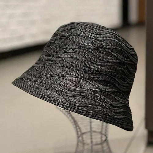 Fashion Fashion Japanese Mesh Fisherman Spring and Summer Mixed Color Straw Breathable Buckets Fashion Wild Face Small Sun Cap Basin_voghion.com