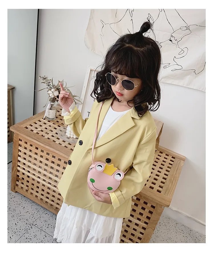 Fashion Kids Handbags Newest Korean Girls Mini Princess Purses Cute Frog Shoulder Messenger Bag Children Coins Bags_voghion.com